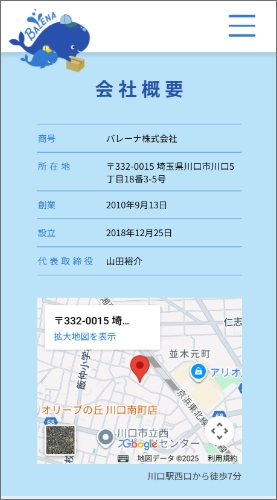 バレーナ株式会社_会社概要